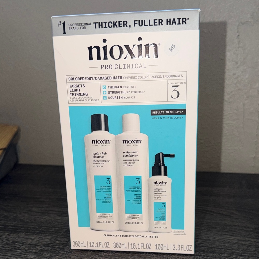 Nioxin Pro Clinical Hair Treatment Set - White and Blue